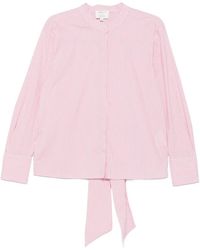 MAISON 123 - Sandrine Striped Pussy-Bow Blouse - Lyst