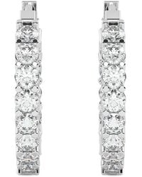Diamond Essentials - Laboratory-Grown Diamond Hoop Earrings - Lyst