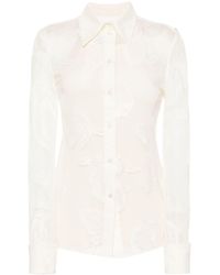 Sportmax - Layered Floral-lace Shirt - Lyst