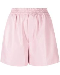 Nanushka - Shorts Aus Faux-Leder - Lyst