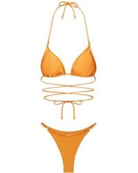 DAZE DAYZ - Tangelo Wrap-Around Triangle Bikini - Lyst