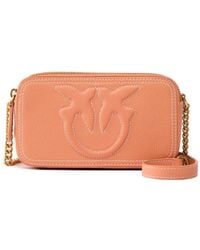 Pinko - Carrie Logo-Embossed Cross Body Bag - Lyst