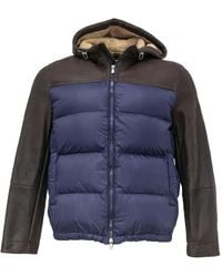 Brunello Cucinelli - Colour-Block Puffer Jacket - Lyst