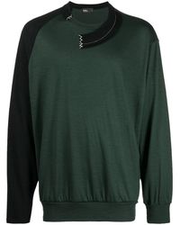 Kolor - Asymmetric Wool Long-sleeve T-shirt - Lyst