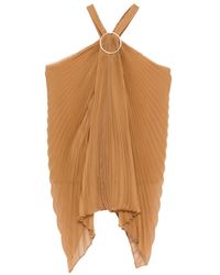 Max Mara - Mxevalzer Ring-Pleated Top - Lyst