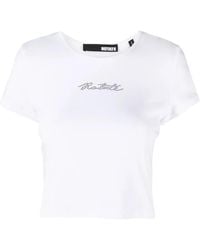 ROTATE BIRGER CHRISTENSEN - Cropped-Hemd Mit Logo - Lyst