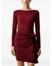 Guess - Ruched Open-Back Mini Dress - Lyst