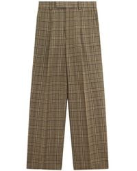 AURALEE - Pantalon Plissé À Carreaux - Lyst