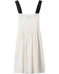 Miu Miu - Embroidered Midi Dress - Lyst