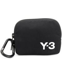 Y-3 Logo Print Pouch In Black