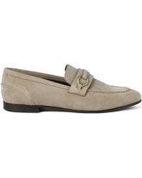 Brunello Cucinelli - Metal-Bit Suede Loafers - Lyst