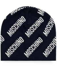 Moschino - Logo-Intarsia Beanie Hat - Lyst