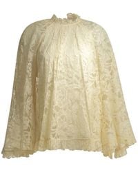 Zimmermann - Carousel Ruffled Lace Blouse - Lyst