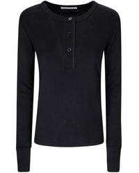 Studio Nicholson - Roane Long-Sleeve Henley Top - Lyst