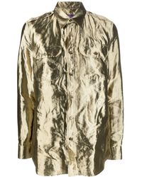 Ralph Lauren Collection - Camicia con effetto metallizzato - Lyst