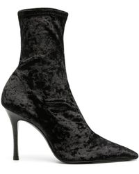 Arteana - Corsini 95mm Velvet Boots - Lyst