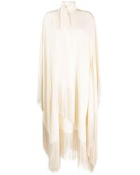 ‎Taller Marmo - Midi-jurk Met Franje - Lyst