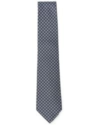 Canali - Geometric-Pattern Silk Tie - Lyst