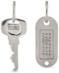 MM6 by Maison Margiela - Asymmetrical Key Earrings - Lyst