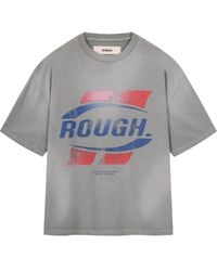 ROUGH - T-Shirt Mit Logo-Print - Lyst