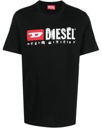 DIESEL - T-Just-Divstroyed T-Shirt aus Baumwolle - Lyst