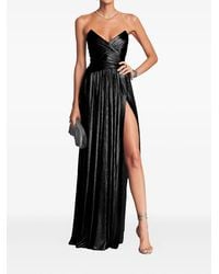 retroféte - Waldorf Pleated Split-Leg Maxi Dress - Lyst