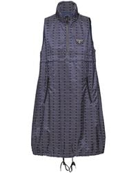 Prada - Logo-print Re-nylon Dress - Lyst