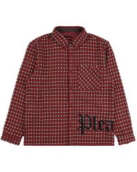 Pleasures - Cross-Print Overshirt - Lyst