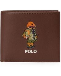Polo Ralph Lauren - Polo Bear Leather Billfold Wallet - Lyst