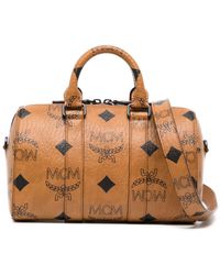 MCM - Small Aren Maxi Visetos Tote Bag - Lyst