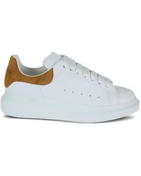 McQueen - Oversized Suede-Panel Sneakers - Lyst