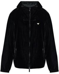 Emporio Armani - Reversible Hooded Jacket - Lyst