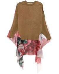 Undercover - Pullover Mit Georgette-Einsatz - Lyst