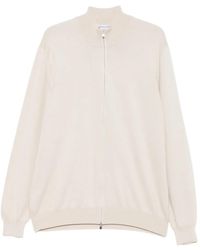 Gran Sasso - Cardigan Con Zip A Collo Alto - Lyst