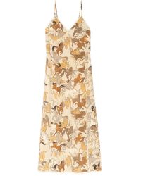 Zadig & Voltaire - Robe Mi-Longue À Imprimé Graphique - Lyst