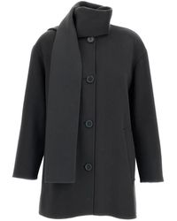 Max Mara - Veste Texturée À Design Sans Col - Lyst
