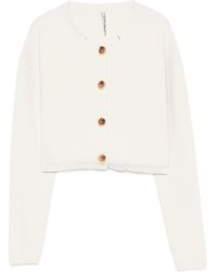 Liviana Conti - Hallie Button-Front Cropped Cardigan - Lyst