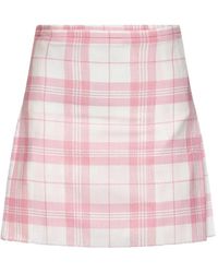Vivienne Westwood - Coquette Check-Pattern Pleated Mini Skirt - Lyst