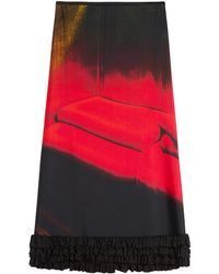 Jil Sander - Skirt W/Rouches - Lyst