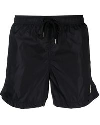 Moncler - Badeshorts Mit Logo-Patch - Lyst