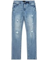 RTA - Bryant Distressed-Finish Skinny Jeans - Lyst