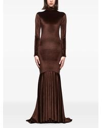 Atu Body Couture - Velvet-Finish Maxi Dress - Lyst