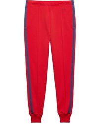 Prada - Stripe-Detail Track Pants - Lyst