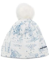 Rossignol - X Jcc Pompom-Detail Printed Beanie - Lyst