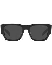 Prada - Triangle-Logo Square Sunglasses - Lyst