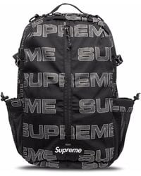 Supreme Logo-print Backpack "fw21" - Black