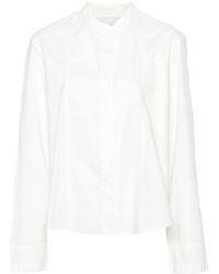 Forte Forte - White Collarless Shirt - Lyst