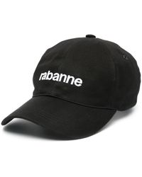 Rabanne - Embroidered-logo Cotton Cap - Lyst