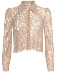 L'Agence - Anita Lace Blouse - Lyst