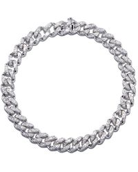 SHAY - 18kt White Gold Diamond Chain Bracelet - Lyst